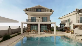 Havuzlu Lüks Tasarım Göcek Modern Villa